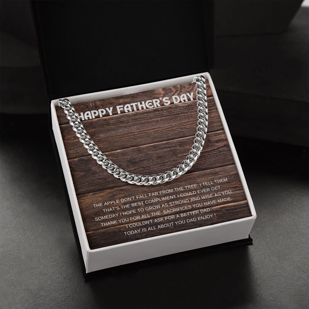 Father's Day ~ Enjoy / Cuban Link Chain