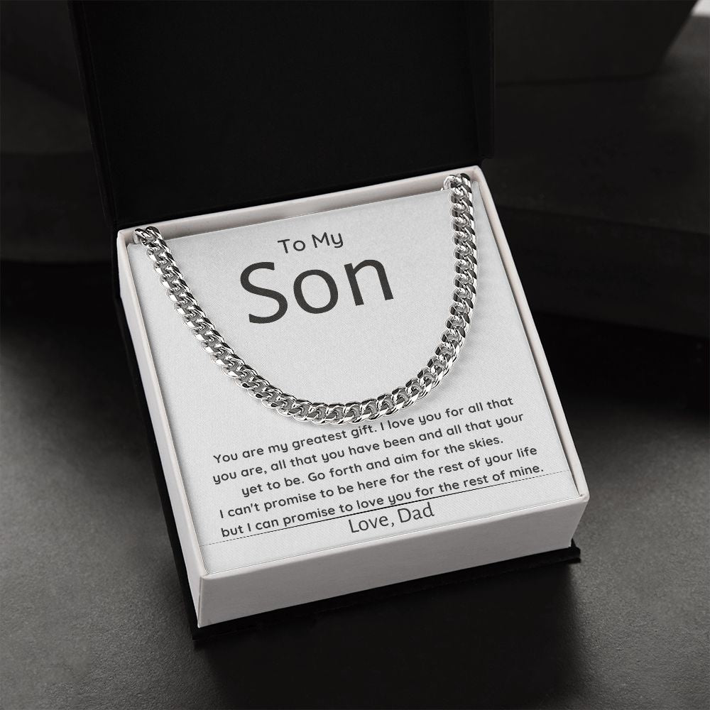To My Son ~ Love Dad ~ Greatest Gift