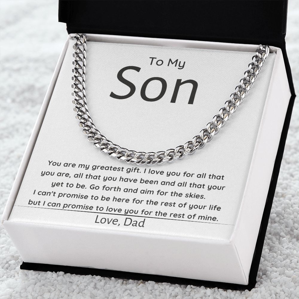 To My Son ~ Love Dad ~ Greatest Gift