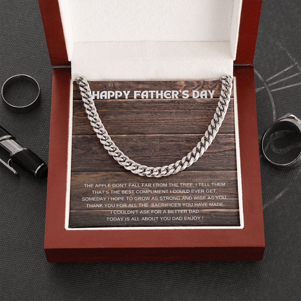 Father's Day ~ Enjoy / Cuban Link Chain