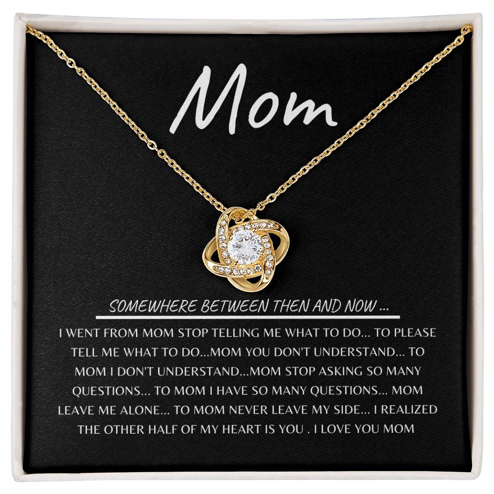 Mom ~ You are the other half of my heart / Necklace