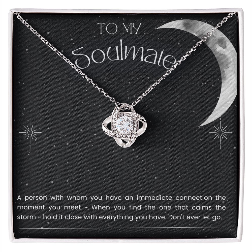 To My Soulmate Necklace Gift, Wife Gift, Anniversary Gift, Friendship Gift, Gifts For Her