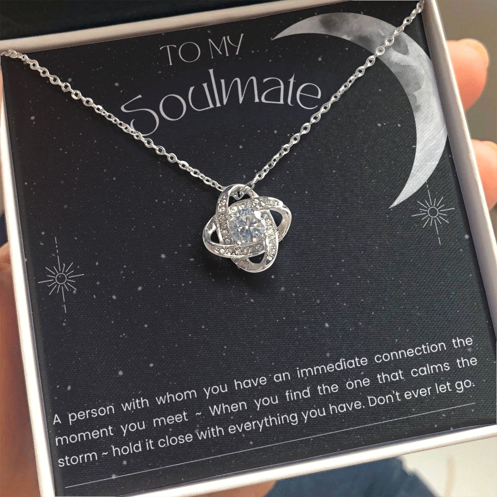 To My Soulmate Necklace Gift, Wife Gift, Anniversary Gift, Friendship Gift, Gifts For Her