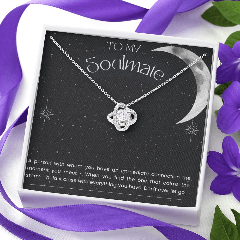 To My Soulmate Necklace Gift, Wife Gift, Anniversary Gift, Friendship Gift, Gifts For Her