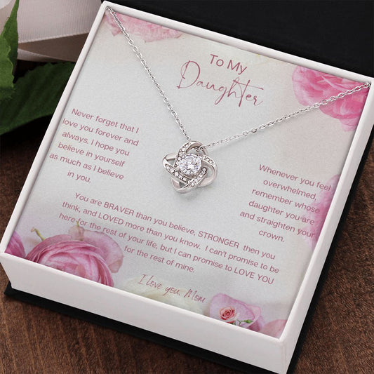 To My Daughter, I Love You, Necklace From Mom