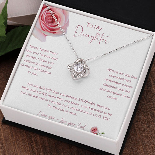 To My Daughter, I Love You, Necklace From Dad