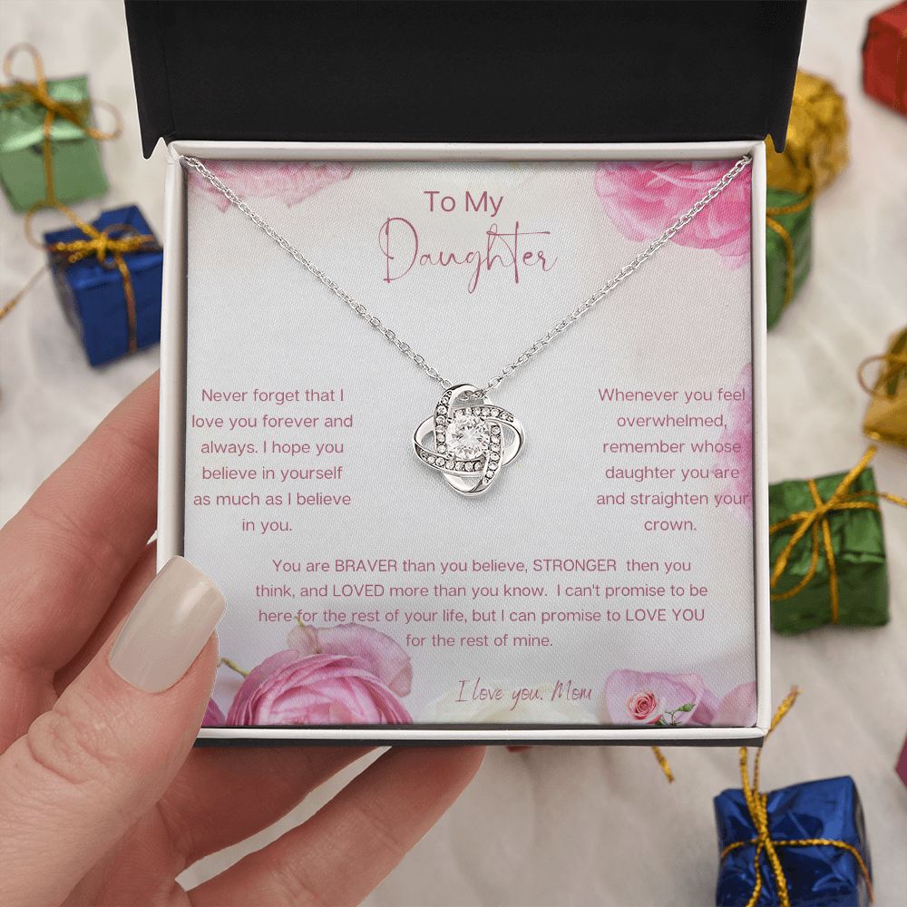 To My Daughter, I Love You, Necklace From Mom