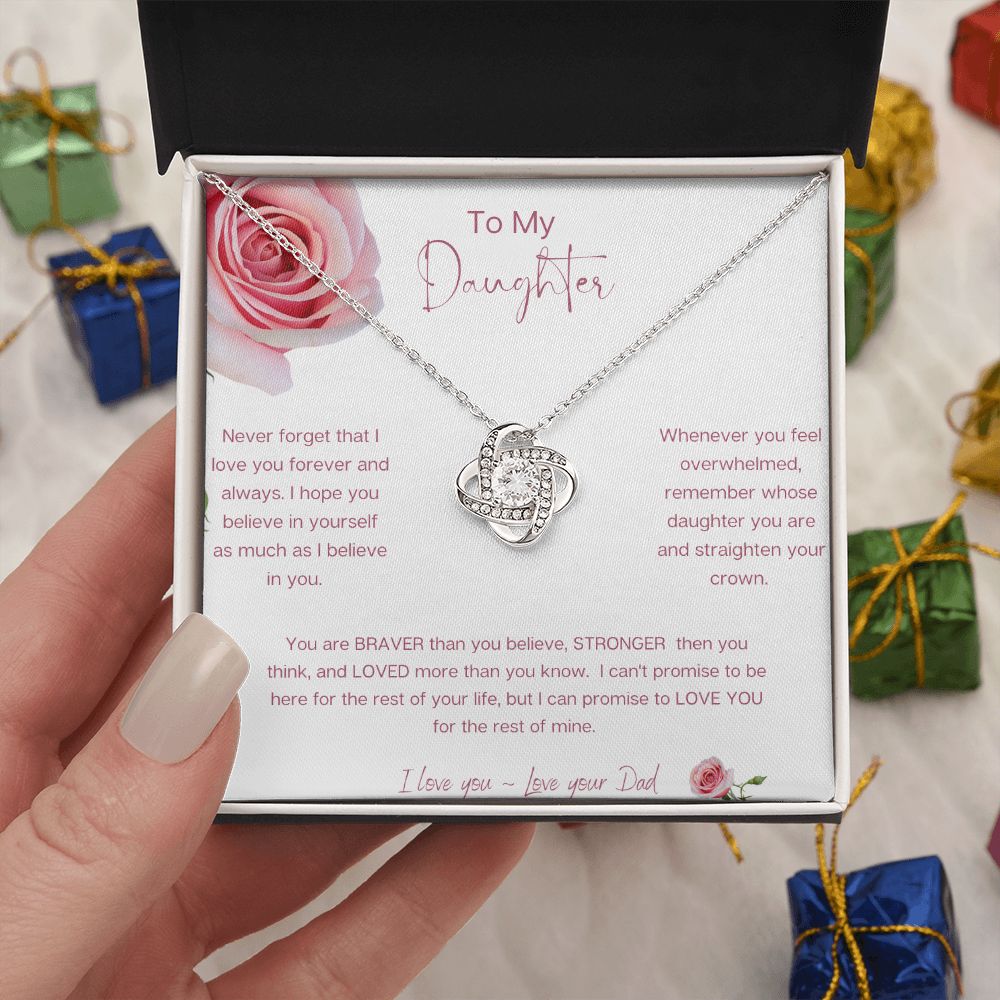 To My Daughter, I Love You, Necklace From Dad