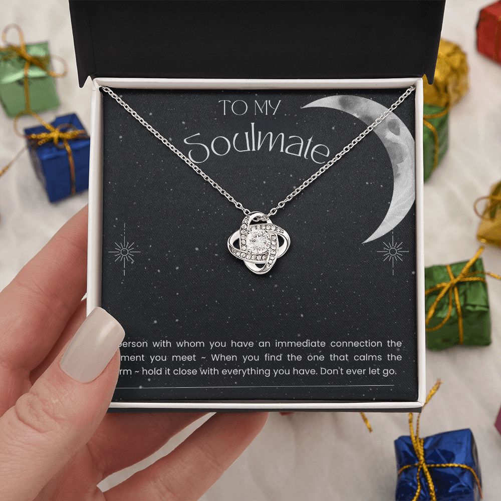 To My Soulmate Necklace Gift, Wife Gift, Anniversary Gift, Friendship Gift, Gifts For Her