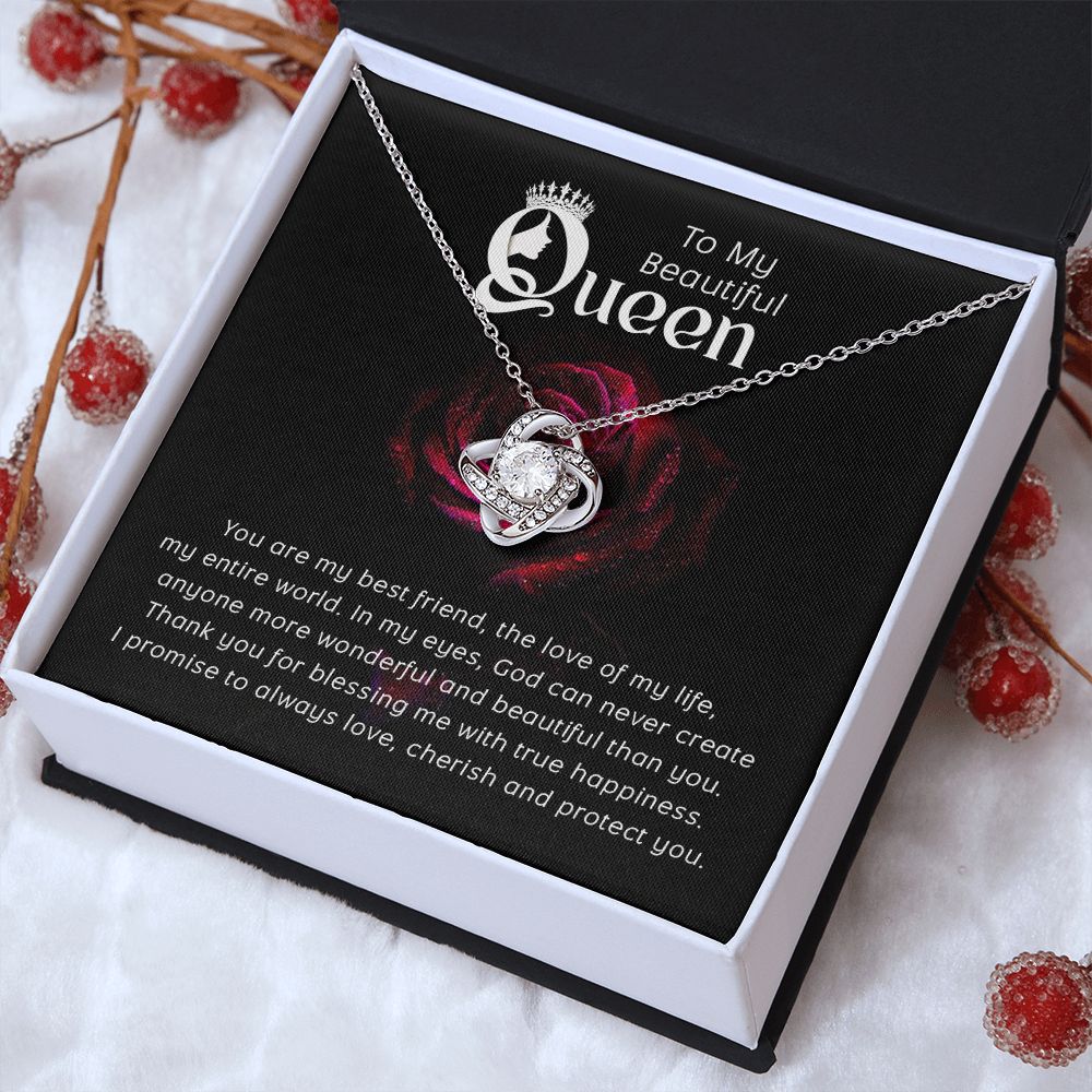 To My Beautiful Queen-You are my Best Friend, Love Necklace