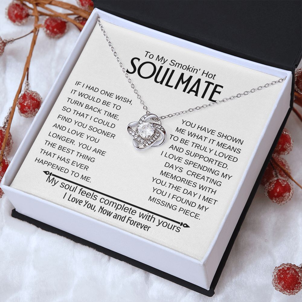 To My Soulmate ~ Stainless Steel, Love knot