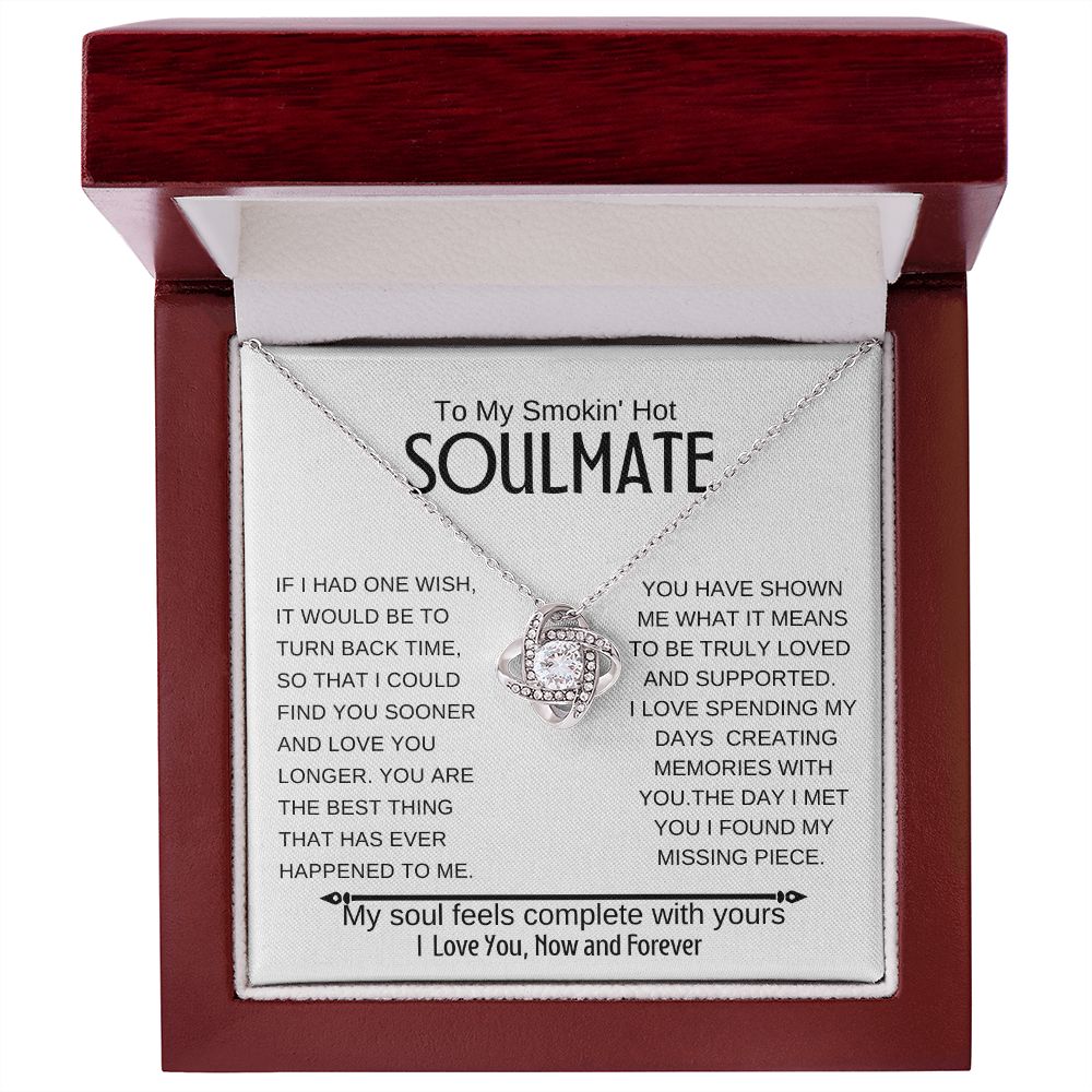 To My Soulmate ~ Stainless Steel, Love knot