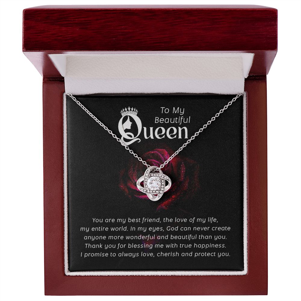 To My Beautiful Queen-You are my Best Friend, Love Necklace