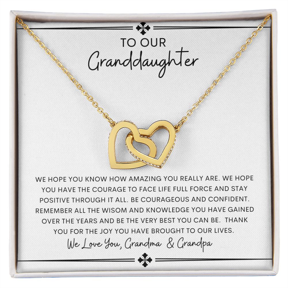 To Our Granddaughter ~ Love Grandpa & Grandma