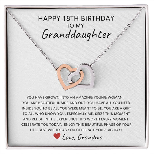 Happy 18th Birthday Granddaughter ~ Love Grandma