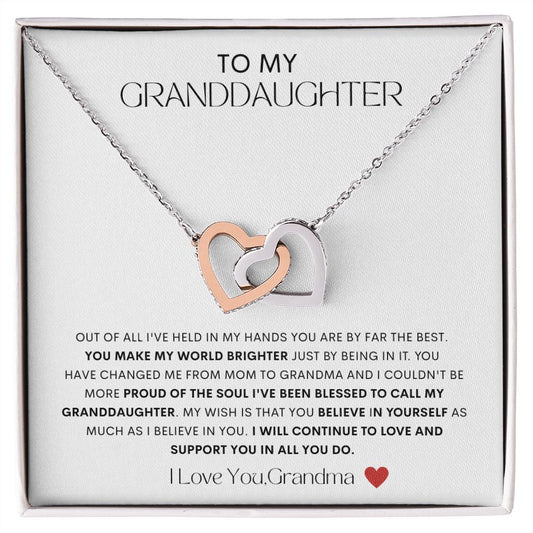 To My Granddaughter ~ Love Grandma ~ I Believe in You