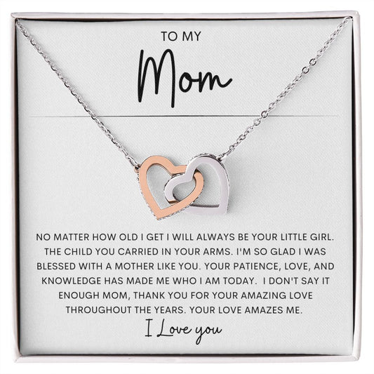 Mom ~ Your Love Amazes Me / Connecting Heart Necklace