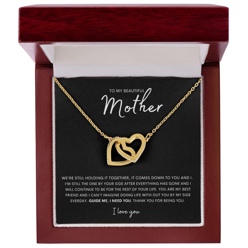 Mother ~ Still Holding It Together ~ Connecting Hearts Necklace