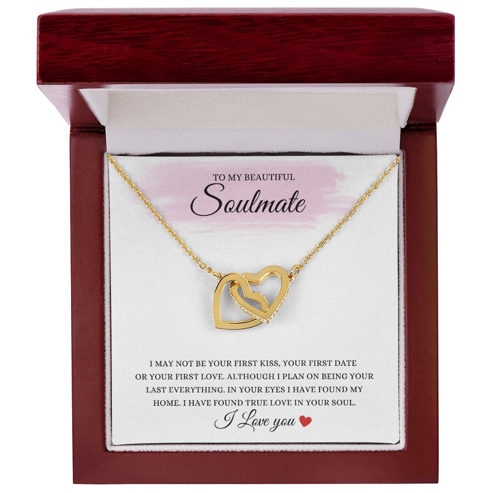 To My Soulmate  Heart Necklace Gift, Wife Gift, Anniversary Gift, Friendship Gift, Gifts for her, Birthdays Gifts for Her