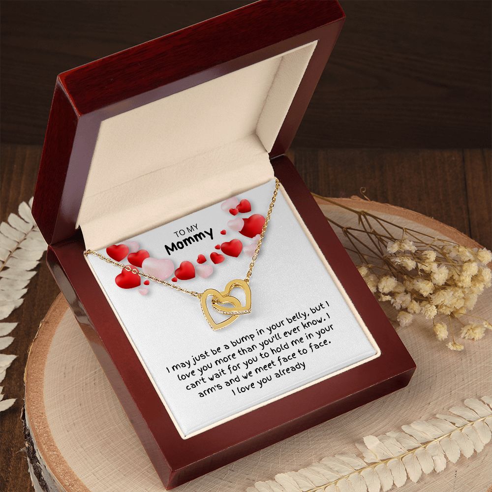 Mommy ~ I Love You Already / Connecting Hearts Necklace