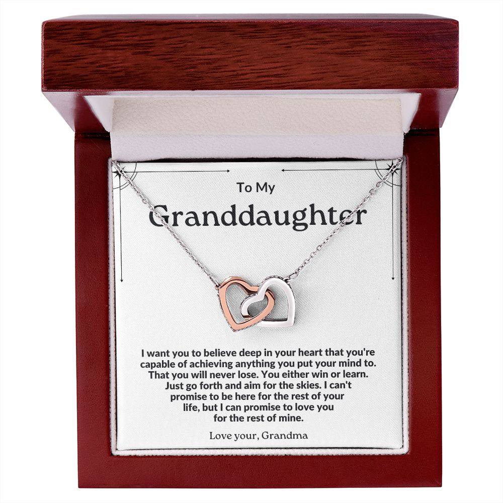 To My Granddaughter ~ Love Grandma ~Believe