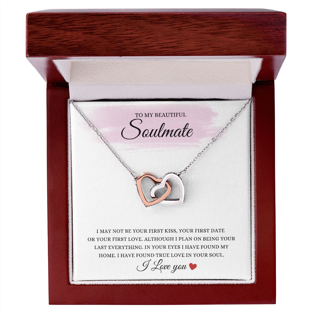 To My Soulmate  Heart Necklace Gift, Wife Gift, Anniversary Gift, Friendship Gift, Gifts for her, Birthdays Gifts for Her