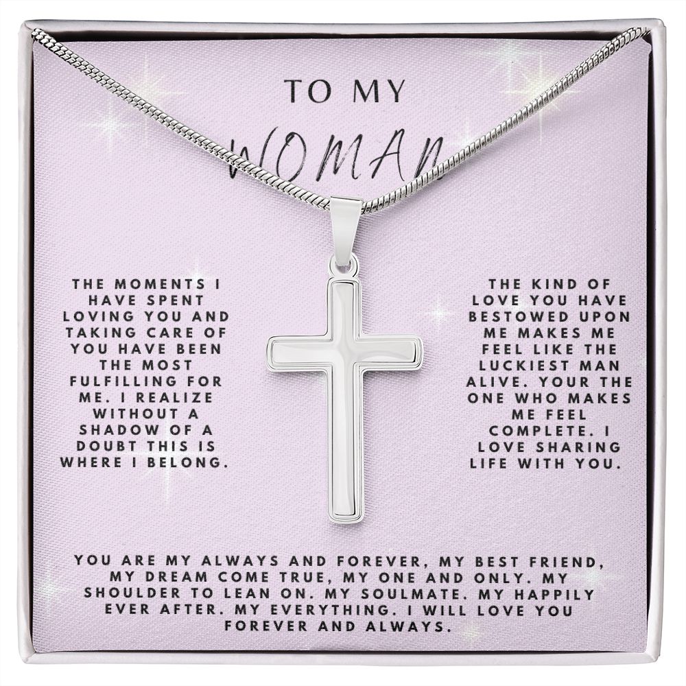 To My Woman Necklace, Soulmate, Girlfriend Necklace, Wife Christmas Gift, Necklace for Girlfriend, Anniversary Gift for Her