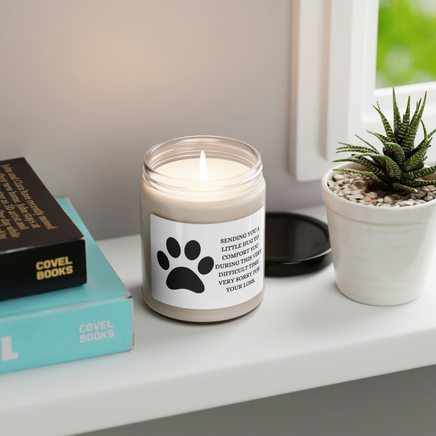 Paw Print - Sorry For Your Loss /Scented Soy Candle, 9oz