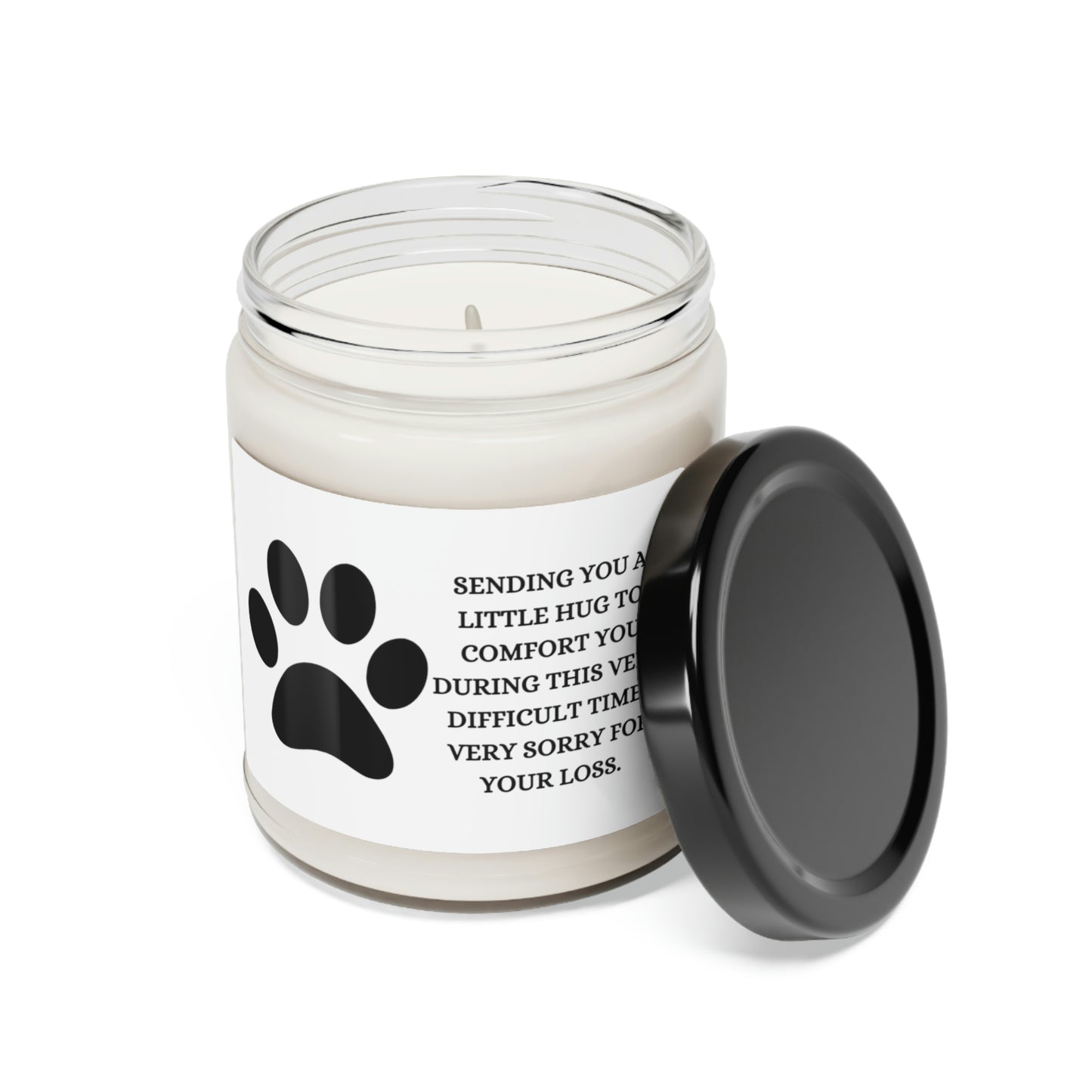 Paw Print - Sorry For Your Loss /Scented Soy Candle, 9oz